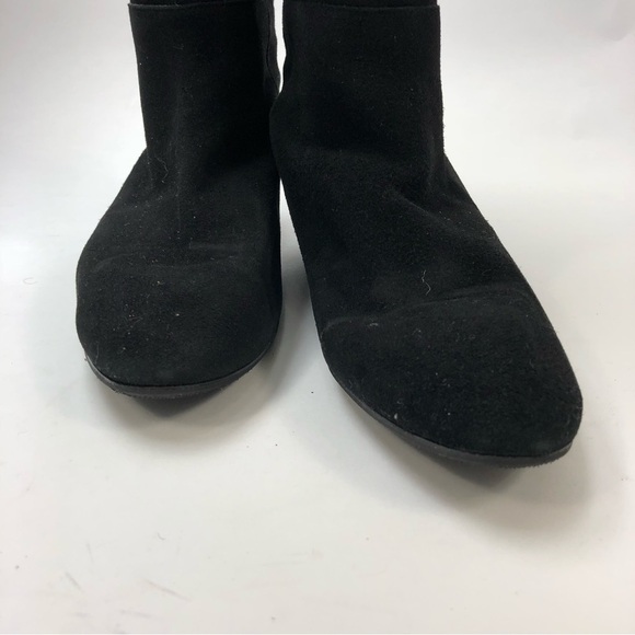 Women’s Boots in Black Suede Low Heel Loeffler Randal - Picture 8 of 11